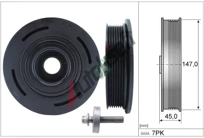INA Sada řemenice klikové hřídele IN 544009820, 544 0098 20 INA Sada řemenice klikové hřídele IN 544009820, 544 0098 20
