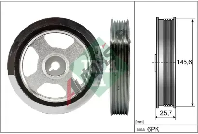 INA Řemenice klikového hřídele IN 544017610, 544 0176 10 INA Řemenice klikového hřídele IN 544017610, 544 0176 10