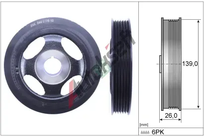 INA �emenice klikov�ho h��dele IN 544017810, 544 0178 10