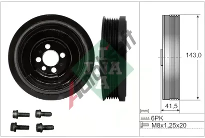INA Sada �emenice klikov� h��dele IN 544018220, 544 0182 20