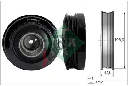 INA �emenice klikov�ho h��dele IN 544019610, 544 0196 10