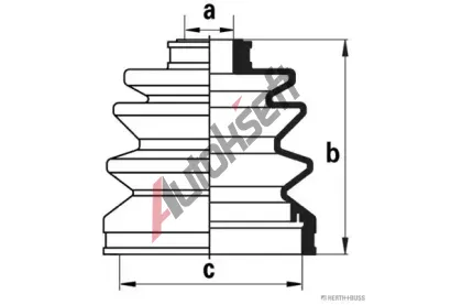 HERTH+BUSS JAKOPARTS Sada manety hnacho hdele JAK J2861002, J2861002