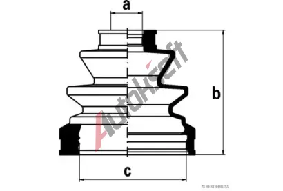 HERTH+BUSS JAKOPARTS Sada manety hnacho hdele JAK J2862027, J2862027