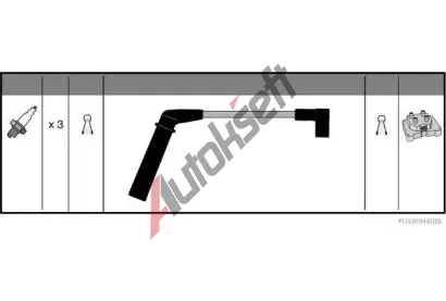 HERTH+BUSS JAKOPARTS Sada kabel pro zapalovn JAK J5380912, J5380912