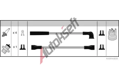 HERTH+BUSS JAKOPARTS Sada kabel pro zapalovn JAK J5390002, J5390002