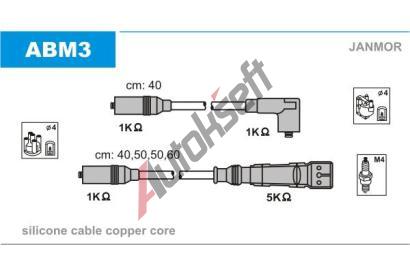 JANMOR Sada kabel pro zapalovn JNM ABM3, ABM3