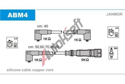 JANMOR Sada kabel pro zapalovn JNM ABM4, ABM4