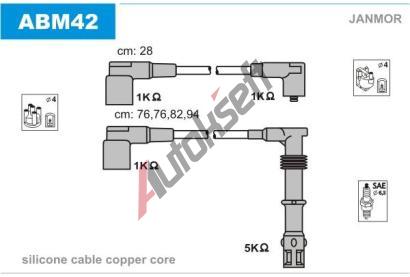 JANMOR Sada kabel pro zapalovn JNM ABM42, ABM42