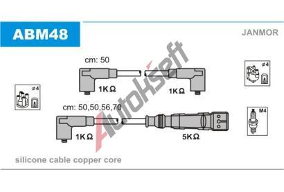 JANMOR Sada kabel pro zapalovn JNM ABM48, ABM48