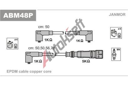 JANMOR Sada kabel pro zapalovn JNM ABM48P, ABM48P