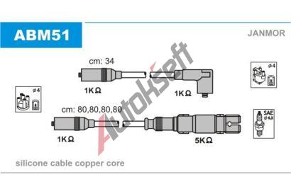 JANMOR Sada kabel pro zapalovn JNM ABM51, ABM51