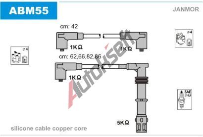 JANMOR Sada kabel pro zapalovn JNM ABM55, ABM55