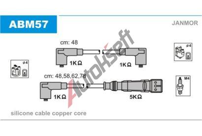 JANMOR Sada kabel pro zapalovn JNM ABM57, ABM57