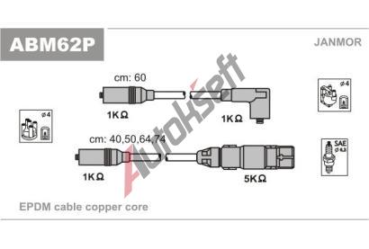 JANMOR Sada kabel pro zapalovn JNM ABM62P, ABM62P