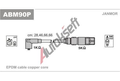 JANMOR Sada kabel pro zapalovn JNM ABM90P, ABM90P