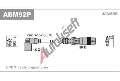 JANMOR Sada kabel pro zapalovn JNM ABM92P, ABM92P