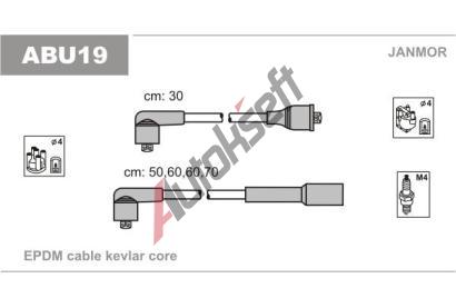 JANMOR Sada kabel pro zapalovn JNM ABU19, ABU19
