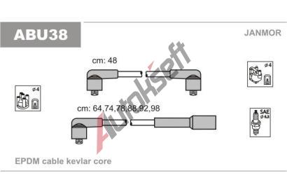 JANMOR Sada kabel pro zapalovn JNM ABU38, ABU38