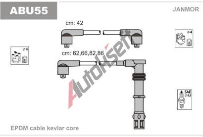 JANMOR Sada kabel pro zapalovn JNM ABU55, ABU55