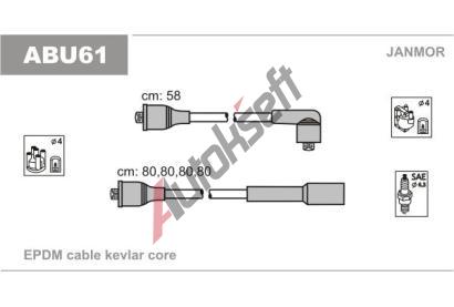 JANMOR Sada kabel pro zapalovn JNM ABU61, ABU61