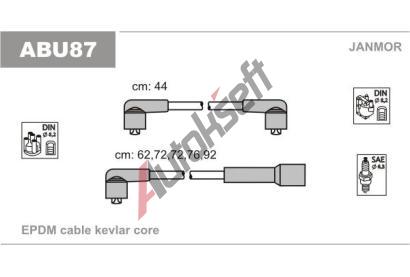 JANMOR Sada kabel pro zapalovn JNM ABU87, ABU87