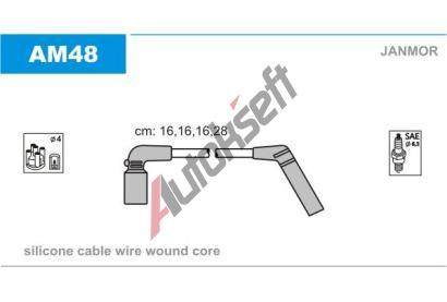 JANMOR Sada kabel pro zapalovn JNM AM48, AM48