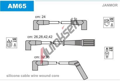 JANMOR Sada kabel pro zapalovn JNM AM65, AM65