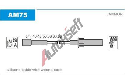JANMOR Sada kabel pro zapalovn JNM AM75, AM75