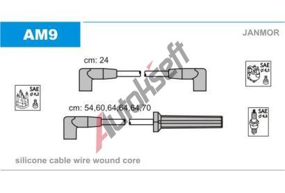 JANMOR Sada kabel pro zapalovn JNM AM9, AM9