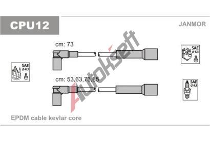 JANMOR Sada kabel pro zapalovn JNM CPU12, CPU12