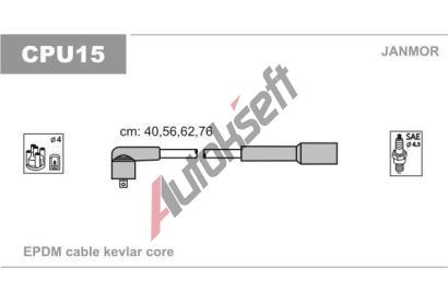 JANMOR Sada kabel pro zapalovn JNM CPU15, CPU15