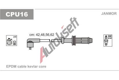 JANMOR Sada kabel pro zapalovn JNM CPU16, CPU16