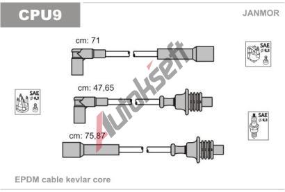 JANMOR Sada kabel pro zapalovn JNM CPU9, CPU9