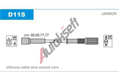 JANMOR Sada kabel pro zapalovn JNM D11S.P, D11S.P