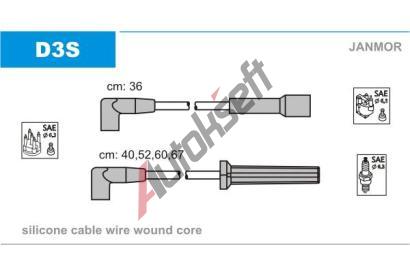 JANMOR Sada kabel pro zapalovn JNM D3S, D3S