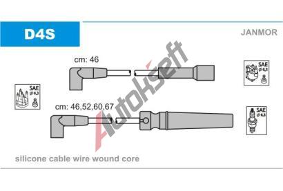 JANMOR Sada kabel pro zapalovn JNM D4S, D4S