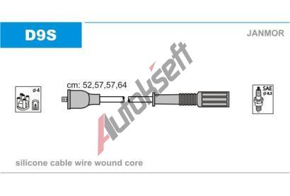 JANMOR Sada kabel pro zapalovn JNM D9S.P, D9S.P