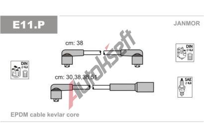 JANMOR Sada kabel pro zapalovn JNM E11.P, E11.P