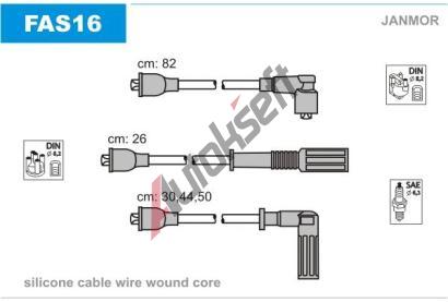 JANMOR Sada kabel pro zapalovn JNM FAS16, FAS16