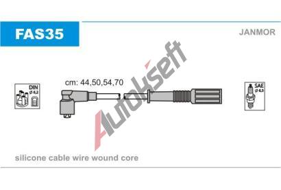 JANMOR Sada kabel pro zapalovn JNM FAS35, FAS35