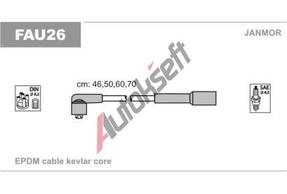 JANMOR Sada kabel pro zapalovn JNM FAU26, FAU26