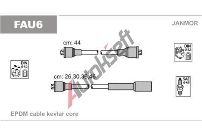 JANMOR Sada kabel pro zapalovn JNM FAU6, FAU6