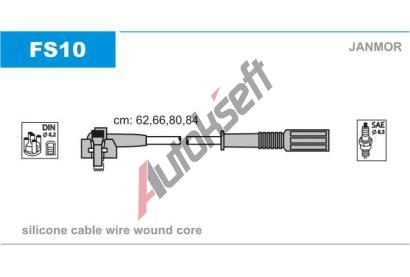 JANMOR Sada kabel pro zapalovn JNM FS10, FS10