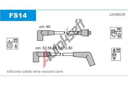 JANMOR Sada kabel pro zapalovn JNM FS14, FS14