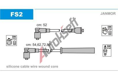 JANMOR Sada kabel pro zapalovn JNM FS2, FS2