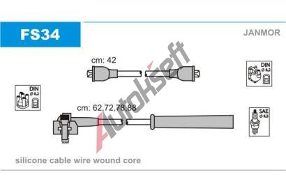 JANMOR Sada kabel pro zapalovn JNM FS34, FS34