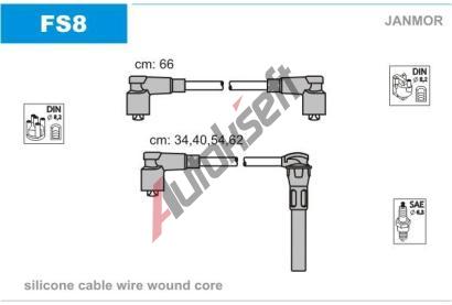 JANMOR Sada kabel� pro zapalov�n� JNM FS8, FS8
