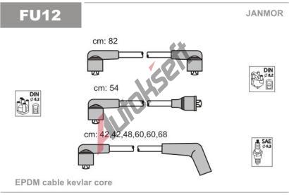 JANMOR Sada kabel pro zapalovn JNM FU12, FU12
