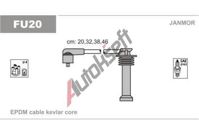 JANMOR Sada kabel pro zapalovn JNM FU20, FU20