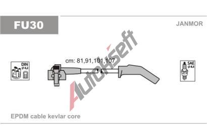 JANMOR Sada kabel pro zapalovn JNM FU30, FU30